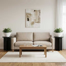 vidaXL Növényállvány 2 pcs Fekete Ø29,5 x 40 cm Szerelt Fa