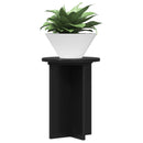 vidaXL Növényállvány 2 pcs Fekete Ø29,5 x 40 cm Szerelt Fa