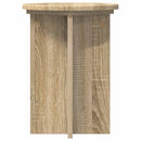 vidaXL Növényállvány 2 db Sonoma Tölgy Ø29,5 x 40 cm Szerelt Fa