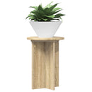 vidaXL Növényállvány 2 db Sonoma Tölgy Ø29,5 x 40 cm Szerelt Fa