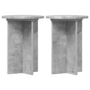 vidaXL Növényállvány 2 pcs Betonszürke Ø29,5 x 40 cm Szerelt Fa