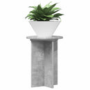 vidaXL Növényállvány 2 pcs Betonszürke Ø29,5 x 40 cm Szerelt Fa