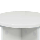 vidaXL Növényállvány 2 pcs Magasfényű Fehér Ø29,5 x 40 cm Szerelt Fa