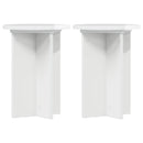 vidaXL Növényállvány 2 pcs Magasfényű Fehér Ø29,5 x 40 cm Szerelt Fa