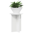 vidaXL Növényállvány 2 pcs Magasfényű Fehér Ø29,5 x 40 cm Szerelt Fa