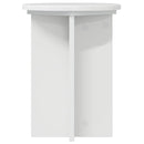 vidaXL Növényállvány 2 pcs Magasfényű Fehér Ø29,5 x 40 cm Szerelt Fa