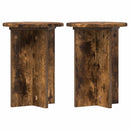 vidaXL Növényállvány 2 pcs Füstös Tölgy Ø29,5 x 40 cm Szerelt Fa