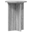 vidaXL Növényállvány 2 pcs Szürke Sonoma Ø29,5 x 40 cm Szerelt Fa