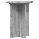 vidaXL Növényállvány 2 pcs Szürke Sonoma Ø29,5 x 40 cm Szerelt Fa