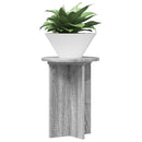 vidaXL Növényállvány 2 pcs Szürke Sonoma Ø29,5 x 40 cm Szerelt Fa