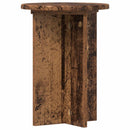 vidaXL Növényállvány 2 db Antik Fa Ø29,5 x 40 cm Szerelt Fa