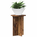 vidaXL Növényállvány 2 db Antik Fa Ø29,5 x 40 cm Szerelt Fa