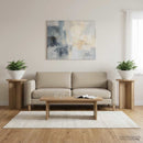 vidaXL Növényállvány 2 pcs Kézműves Tölgy Ø29,5 x 40 cm Szerelt Fa
