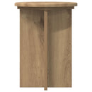 vidaXL Növényállvány 2 pcs Kézműves Tölgy Ø29,5 x 40 cm Szerelt Fa