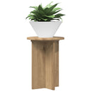 vidaXL Növényállvány 2 pcs Kézműves Tölgy Ø29,5 x 40 cm Szerelt Fa