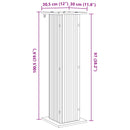 vidaXL Növényállvány Fehér 30,5 x 30 x 100,5 cm Szerelt Fa