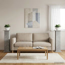 vidaXL Növényállvány 2 pcs Betonszürke 30,5 x 30 x 100,5 cm Szerelt Fa