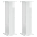 vidaXL Növényállvány 2 db Magasfényű Fehér 30,5 x 30 x 100,5 cm