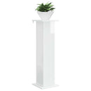vidaXL Növényállvány 2 db Magasfényű Fehér 30,5 x 30 x 100,5 cm