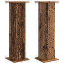 vidaXL Növényállvány 2 pcs Antik Fa 30,5 x 30 x 100,5 cm Szerelt Fa