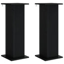 vidaXL Növényállvány 2 pcs Fekete 30,5 x 30 x 80,5 cm Szerelt Fa