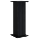 vidaXL Növényállvány 2 db Fekete 30,5 x 30 x 80,5 cm Szerelt Fa