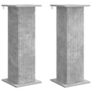 vidaXL Növényállvány 2 pcs Betonszürke 30,5 x 30 x 80,5 cm Szerelt Fa