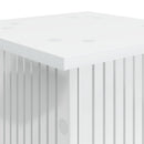 vidaXL Növényállvány 2 db Magasfényű Fehér 30,5 x 30 x 80,5 cm