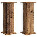 vidaXL Növényállvány 2 db Antik Fa 30,5 x 30 x 80,5 cm Szerelt Fa