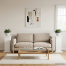 vidaXL Növényállvány 2 pcs Fehér 30,5 x 30 x 60,5 cm Szerelt Fa