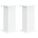 vidaXL Növényállvány 2 pcs Fehér 30,5 x 30 x 60,5 cm Szerelt Fa