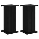 vidaXL Növényállvány 2 pcs Fekete 30,5 x 30 x 60,5 cm Szerelt Fa