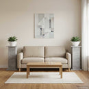 vidaXL Növényállvány 2 pcs Betonszürke 30,5 x 30 x 60,5 cm Szerelt Fa