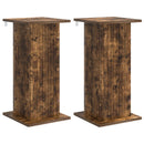 vidaXL Növényállvány 2 pcs Füstös Tölgy 30,5 x 30 x 60,5 cm Szerelt Fa