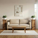 vidaXL Növényállvány 2 pcs Antik Fa 30,5 x 30 x 60,5 cm Szerelt Fa