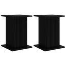 vidaXL Növényállvány 2 pcs Fekete 30,5 x 30 x 43 cm Szerelt Fa