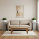 vidaXL Növényállvány 2 pcs Betonszürke 30,5 x 30 x 43 cm Szerelt Fa