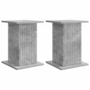 vidaXL Növényállvány 2 pcs Betonszürke 30,5 x 30 x 43 cm Szerelt Fa