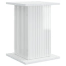 vidaXL Növényállvány 2 pcs Magasfényű Fehér 30,5 x 30 x 43 cm