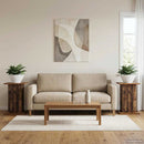 vidaXL Növényállvány 2 pcs Antik Fa 30,5 x 30 x 43 cm Szerelt Fa