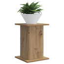 vidaXL Növényállvány 2 pcs Kézműves Tölgy 30,5 x 30 x 43 cm Szerelt Fa
