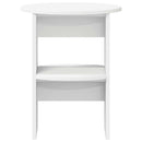 vidaXL Oldalsó szekrény 2 pcs Fehér Ø40 x 50 cm Mérnöki fa