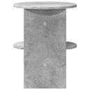 vidaXL Oldalsó szekrény 2 pcs Beton Szürke Ø40 x 50 cm Mérnöki fa