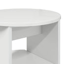 vidaXL Oldalsó szekrény Magasfényű Fehér Ø40 x 50 cm Mérnöki fa