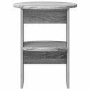 vidaXL Oldalsó szekrény 2 pcs Szürke Sonoma Ø40 x 50 cm Mérnöki fa