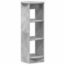 vidaXL Oldalsó szekrény Beton Szürke 40 x 40 x 100 cm Mérnöki fa