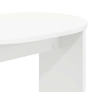 vidaXL Oldal asztal Fehér 50 x 39,5 x 55 cm Szerelt Fa