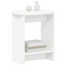 vidaXL Oldal asztal Fehér 50 x 39,5 x 55 cm Szerelt Fa