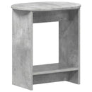 vidaXL Oldal asztal Betonszürke 50 x 39,5 x 55 cm Szerelt Fa