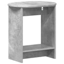 vidaXL Oldal asztal Betonszürke 50 x 39,5 x 55 cm Szerelt Fa